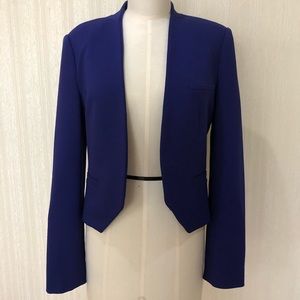 Zara cropped dark purple jacket size xs